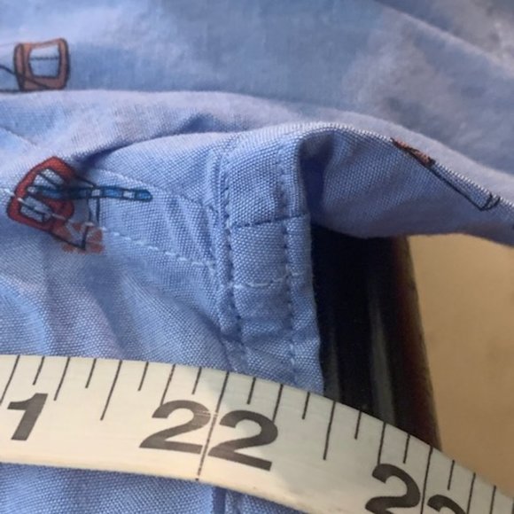Goodfellow Men's Spring Blue Full Button Short Sleeve Shirt L Slim Fit NWT - Picture 8 of 9